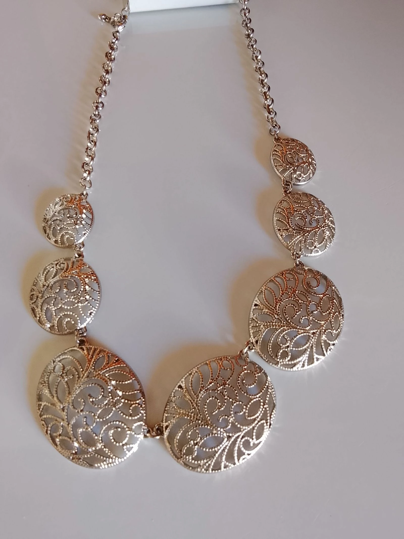 💎 Nieuw met etiket charmante zilveren filigraan ketting Bijoux Brigitte 💎 – photo 2
